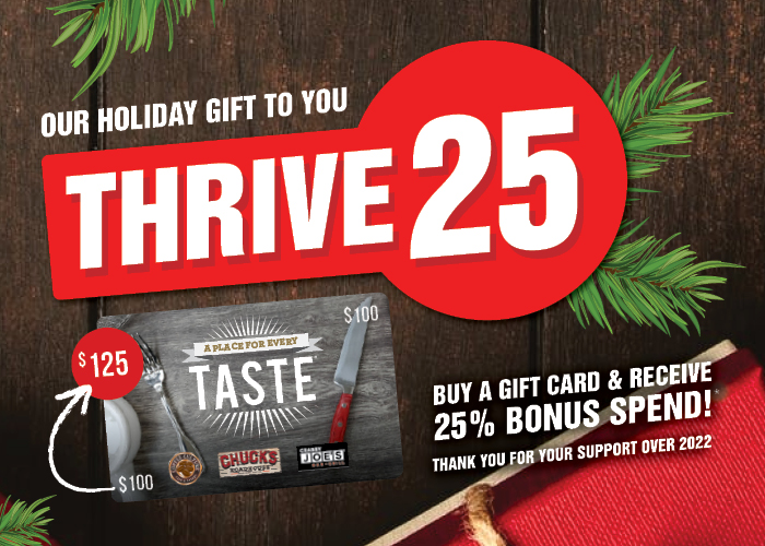 Thrive25 Gift Card Promotion